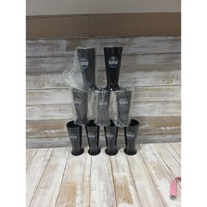 Guinness Black Lager Plastic 5 oz.‎ Cups Set of 9 Black Barware Sample